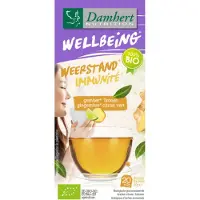 Damhert 3x Wellbeing Thee Weerstand Gember Limoen 20 Stuks
