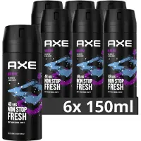 Axe Marine Deodorant Bodyspray - 6 x 150 ml - Voordeelverpakking