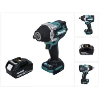Makita DTW 701 F1 accu slagmoersleutel 18 V 700 Nm 1/2" XPT Borstelloos + 1x oplaadbare accu 3.0 Ah - zonder oplader