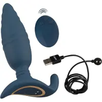 ANOS Remote Control Thrusting Butt Plug met Vibratie - Stotende Prostaat Vibrator met afstandsbediening