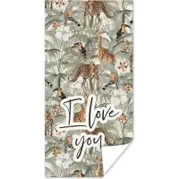 PosterMonkey Poster I love you - Quotes - Spreuken - Love - 20x40 cm