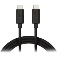 Veho USB-C naar USB-C, 1 meter, oplaadkabel, zwart