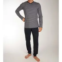 Schiesser Pyjama Long nightblue 180258 50/M