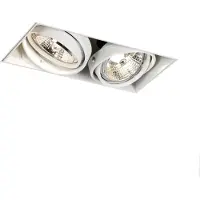 QAZQA Inbouwspot wit GU10 AR70 trimless 2-lichts - Oneon