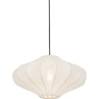 QAZQA Design hanglamp wit zijde 50 cm - Plu