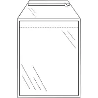 Cleverpack Envelop CleverPack akte B4 245x350mm zelfklevend transparant pak à 50 stuks