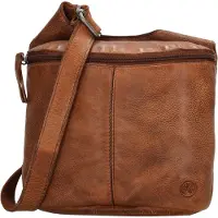 Hide & Stitches Schoudertas Paint Rock Cognac