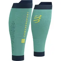 Compressport R2 3.0 Compressiekousen Groen Zwart, Maat Maat 4