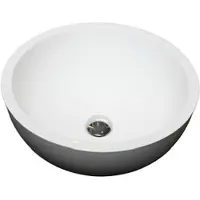 Loutro Waskom milano rond 39x39x15.5 cm hoogglans wit