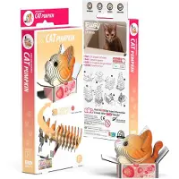 Eugy 3D Puzzel - Katten - Pumpkin - Katten - Duurzaam - Verzamel Ze Allemaal - 6 Jaar