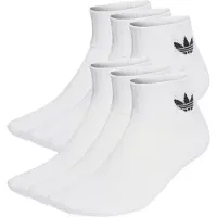 Adidas Sokken 'Mid Ankle 6 Pairs' zwart / wit