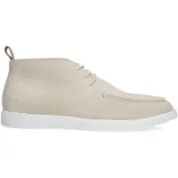 Manfield Beige suède veterboots | Maat 41