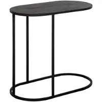 DTP Home Highlight Terra laptoptafel teakhout zwart 65x35x60cm