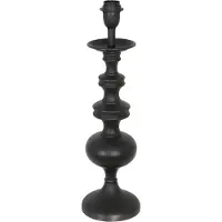 Anne Light & Home Tafellamp Lyons 3467ZW Zwart met snoer schakelaar zonder kap