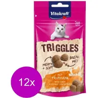 Vitakraft Triggles - Kattensnack - Kalkoen - 12 x 40 g