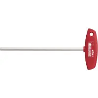 Wiha 334080100 Stiftsleutel met dwarsgreep zeskant hoogglans vernikkeld 8.0 mm x 132 mm - 00928