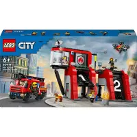 LEGO City Brandweerkazerne en Brandweerauto 60414