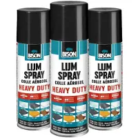 Bison 3x Lijmspray Heavy Duty 500 Ml