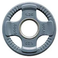 Body-solid Gekleurde Rubberen Olympische Halterschijven 50 mm ORCK - per stuk - 1.25 kg - Donkergrijs