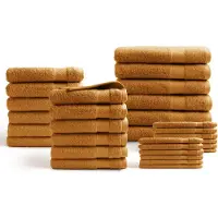 DoubleDry Hotel handdoeken 30-delig set 100% katoen 500 g/m2 zacht &