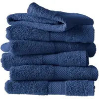 De Witte Lietaer Handdoek Helene Blue Indigo (Set van 6)