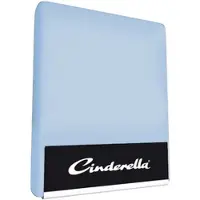 Cinderella Topper Hoeslaken Soft Blue (Jersey)-160 x 200/210 cm