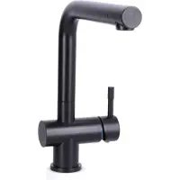 Stahl Keukenkraan Black massief RVS