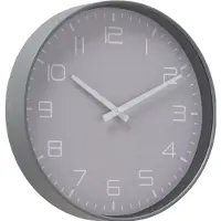 Boltze Wandklok Simplex 30 cm aluminium grijs