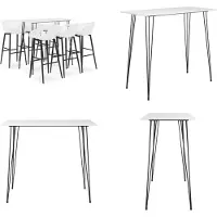 vidaXL 7-delige Barset wit - Barset - Barsets - Bar Set - Bar Sets