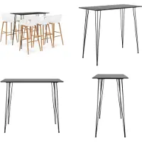 vidaXL 7-delige Barset zwart en wit - Barset - Barsets - Bar Set - Bar Sets