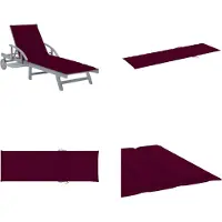 vidaXL Ligbed met kussen massief acaciahout - Ligbed - Ligstoel - Ligbedden - Ligstoelen