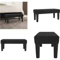 vidaXL Bankje 70x30x30 cm fluweel zwart