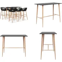 vidaXL 7-delige Barset zwart - Barset - Barsets - Bar Set - Bar Sets
