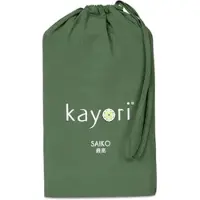 Kayori Topper Hoeslaken Saiko Donkergroen (Jersey)-80 x 220 cm