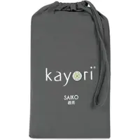 Kayori Split Topper Hoeslaken Saiko Antracite (Jersey)-180 x 220 cm