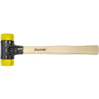 Wiha 83255050 Kunststof hamer Safety middelhard/middelhard met hickorysteel, rond-slagkop 50, 360 mm - 26642