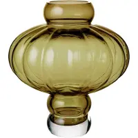 Louise Roe Balloon 08 Vaas 30 Cm Olijfgroen - Vazen Mondgeblazen Glas Olive - 10515-6-8
