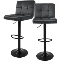 ML-Design Set van 2 barkrukken Abigail velvet | fluweel grijs 45x112x50 cm barkrukken | NADUVI