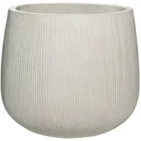 Pottery Pots Bloempot Ridged Pax L Light grey Vertically Ridged 55 x 48,5 cm
