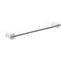 DECOR WALTHER Handdoekstang Stone Mat Wit Chrome 45 cm
