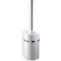 DECOR WALTHER WC Borstel Porzellan DW 6103 Wand Wit Chrome