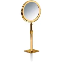 DECOR WALTHER Make-up Spiegel Club Zoom 5X Vierkante basis Goud
