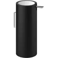 DECOR WALTHER Zeepdispenser Stone Wandmodel Black Matt / Crome