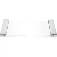 DECOR WALTHER Zeepschaal Contemporary Klein Chrome Helder Glas