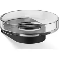 DECOR WALTHER Zeepschaal Century Wandmodel Kristall Black Matt Transparant