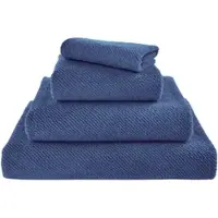 Abyss & Habidecor Handdoek Twill Cadette Blue (60 x 110 cm)