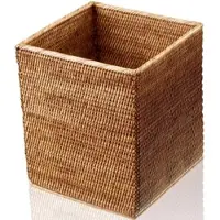 DECOR WALTHER Prullenbak Basket Rattan Donker