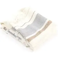 Libeco Gastendoek The Belgian Towel Oyster Stripe Linnen (Set van 6)