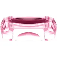 DECOR WALTHER Zeepschaal Kristall Roze 12 cm