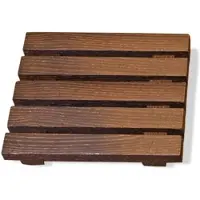 DECOR WALTHER Zeepschaal Wood Donker 9 cm